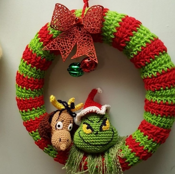 Crochet Christmas ⛄🎄 wreath handmade - Picture 11 of 14